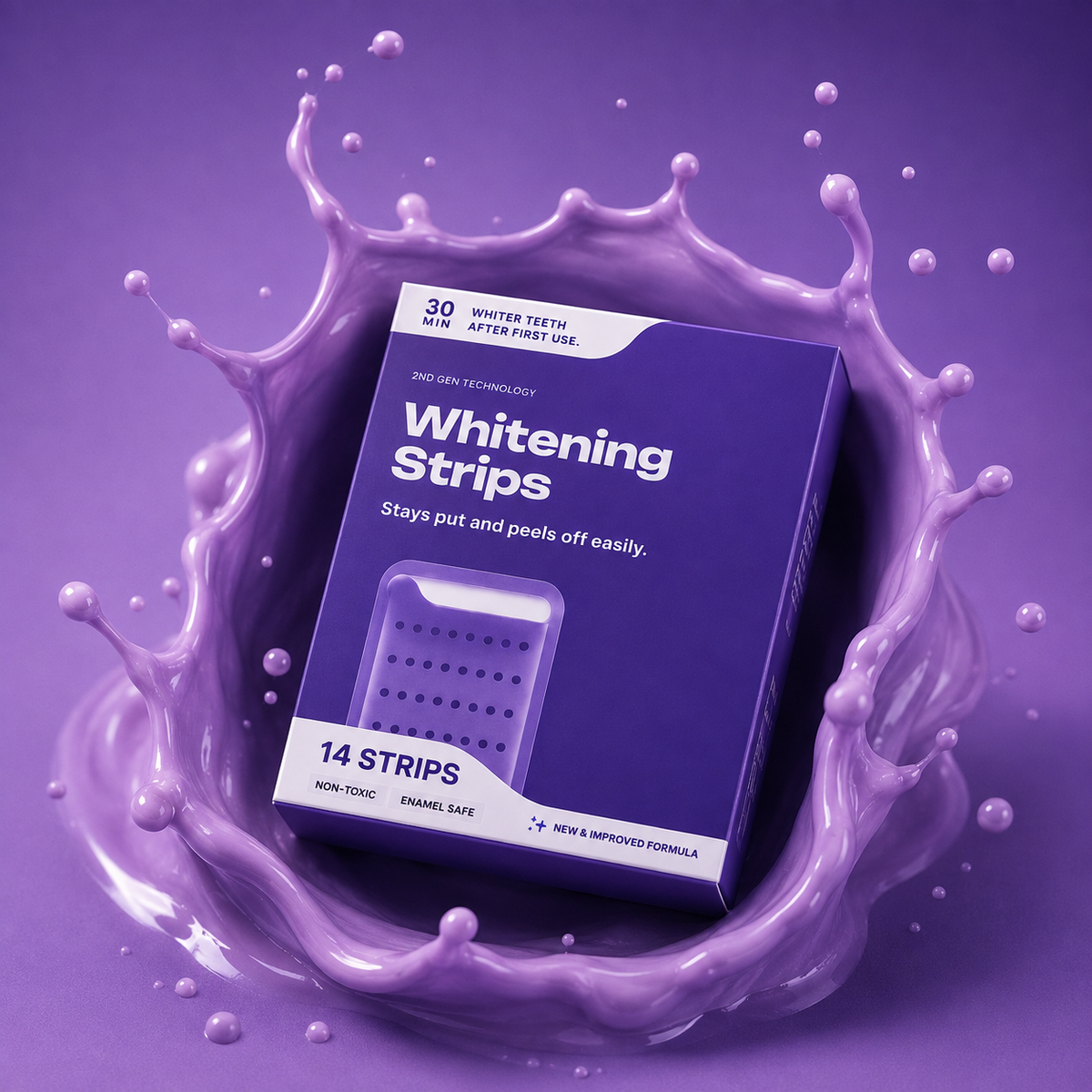 Purple Teeth Whitening Strips