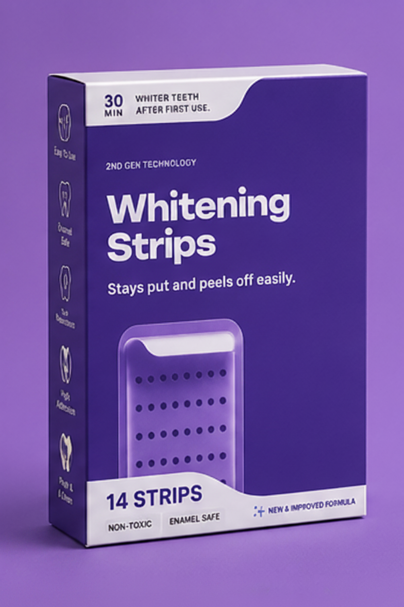 Purple Teeth Whitening Strips