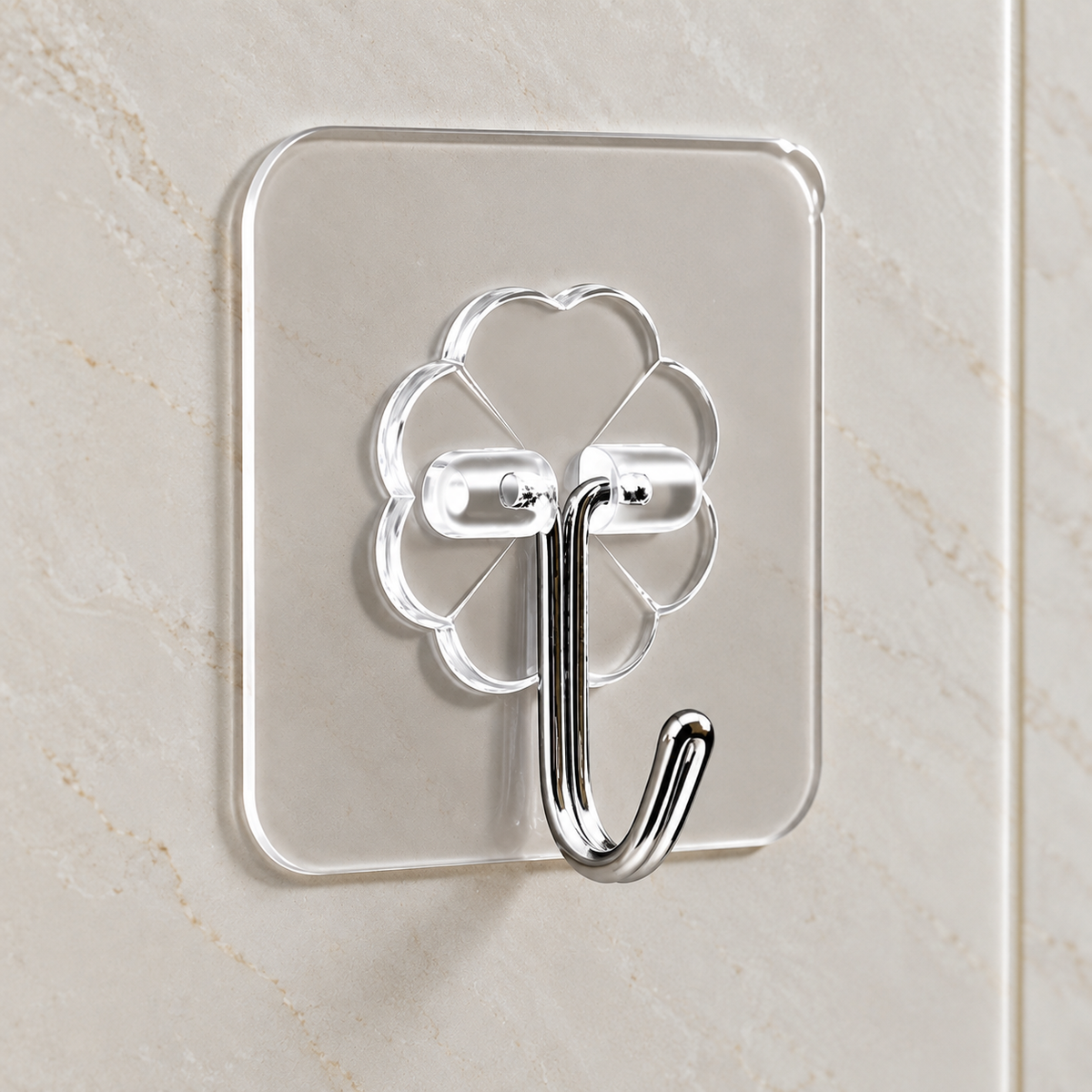 Transparent Self-Adhesive Wall Hooks