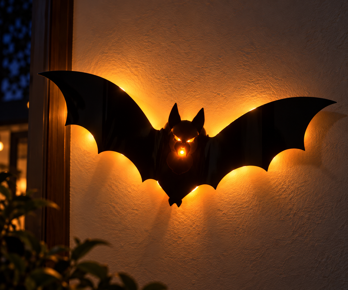 LED Bat Halloween Wall Lights