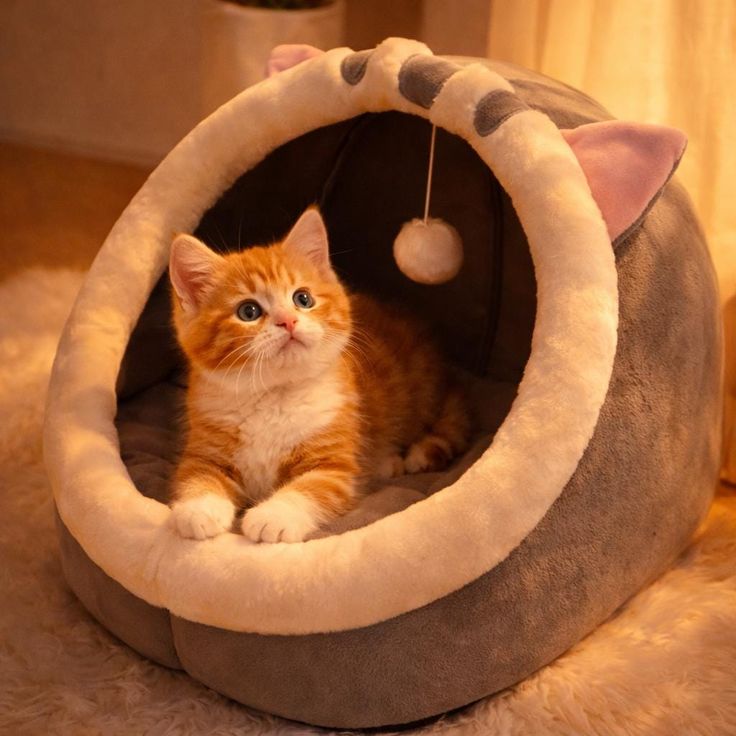Cozy Cat Cave Bed