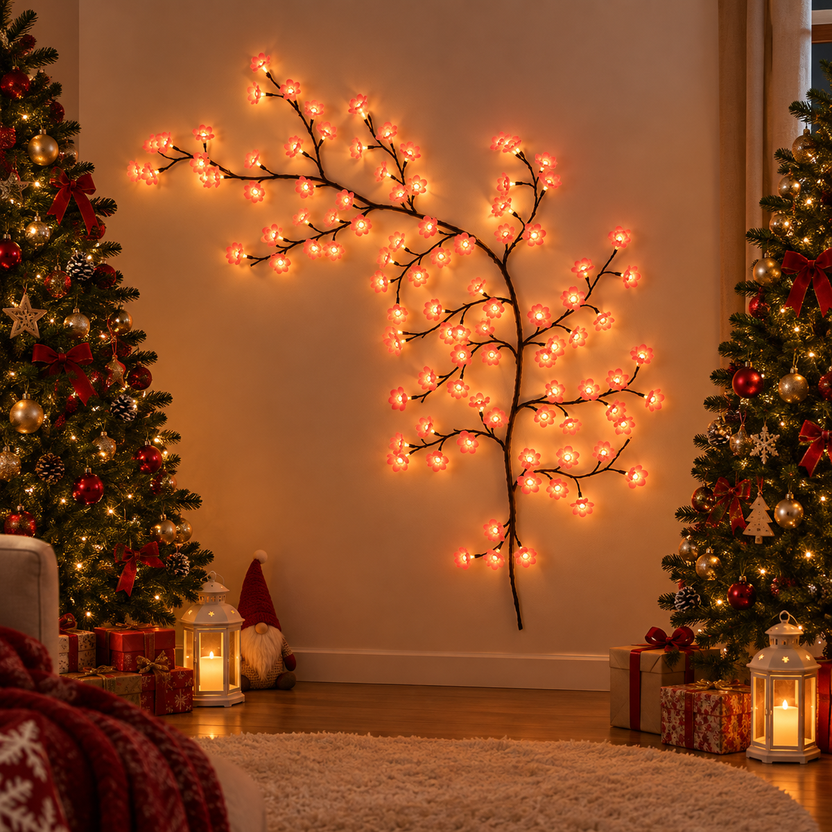Cherry Blossom LED Branch Wall Light