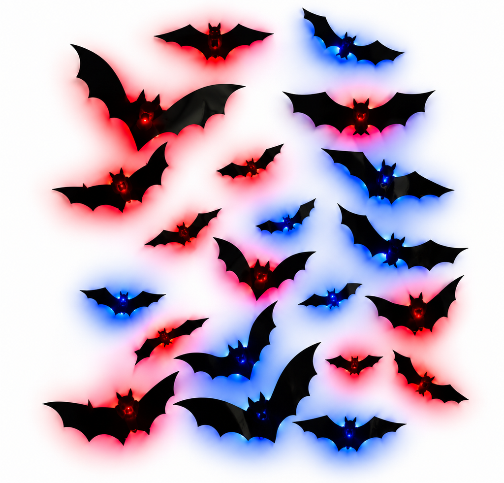 LED Bat Halloween Wall Lights